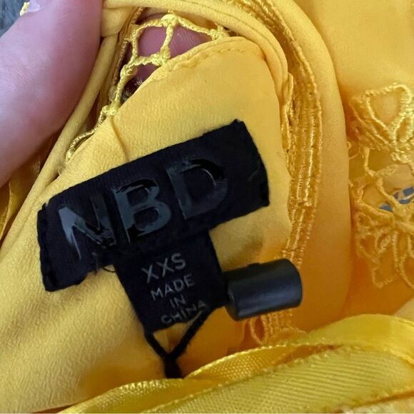 NWT Revolve x NBD Chels Dress in Vibrant Yellow | Size XXS - Picture 6 of 9